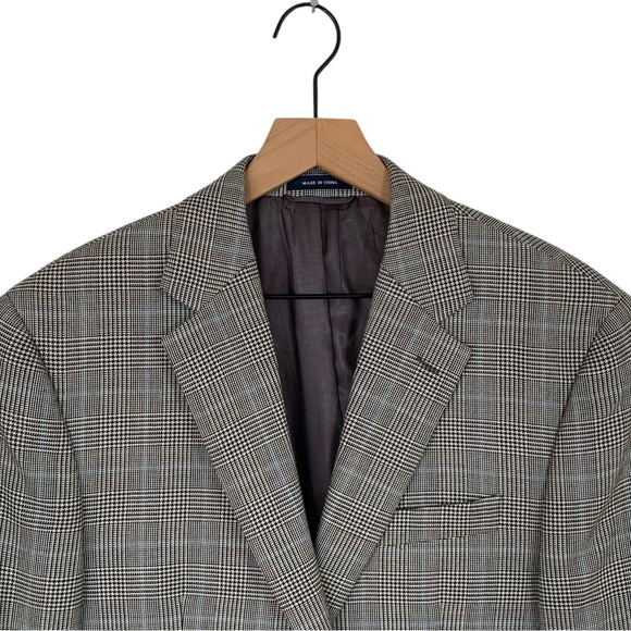 Ralph Lauren for Dillards Black Plaid Wool & Silk Sport Coat - Picture 1 of 11